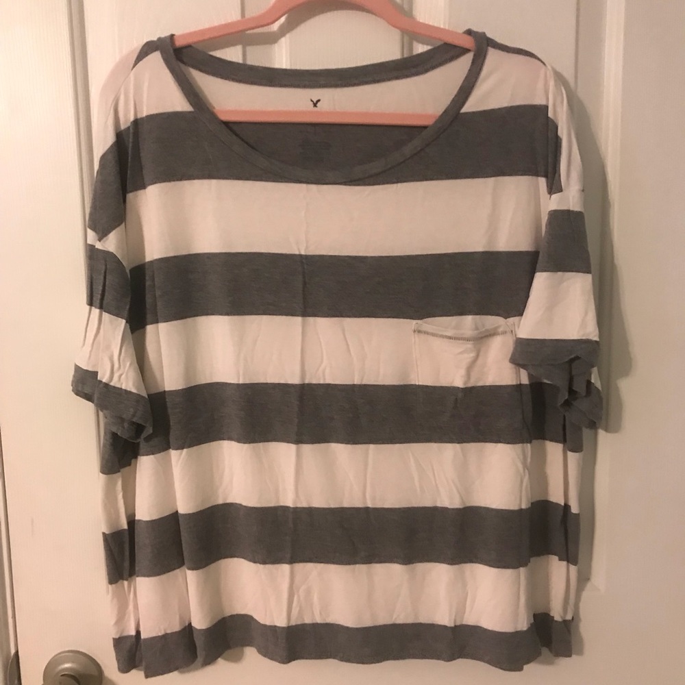 FINAL $ DROP American Eagle Grey Boyfriend Tee XXL